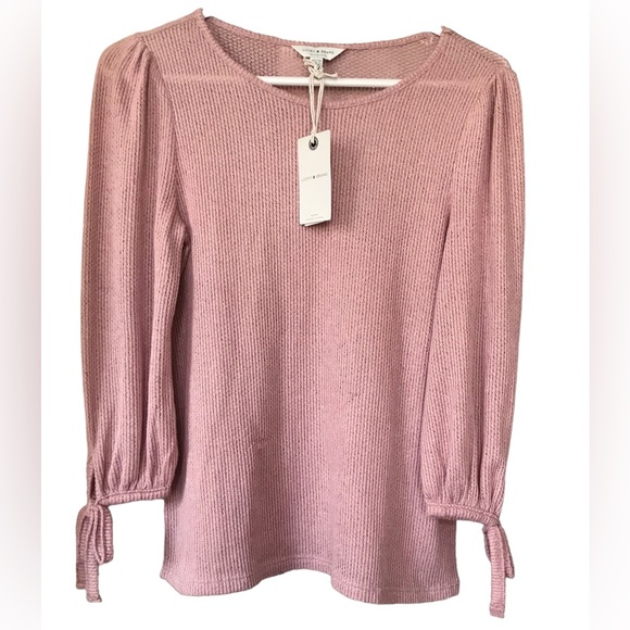 🆕🔥LUCKY BRAND GORGEOUS BLUSH COLORED&BUTTERY SOFT LIGHTWEIGHT LONGSLEEVSWEATER - Picture 9 of 13